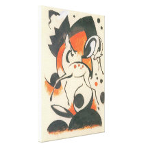 Composition avec deux cerfs communs par Franz Marc Impressions Sur Toile