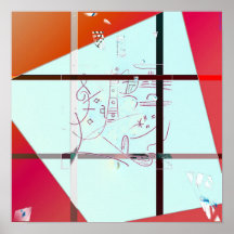 Composition en 001 textures poster
