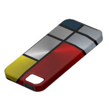 Composition en Piet Mondrian (acier) Étuis iPhone 5