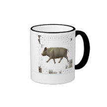 Compte des porcs tasses