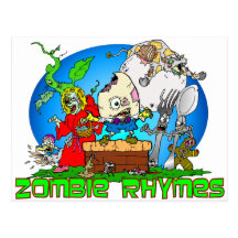 Comptines de zombi cartes postales