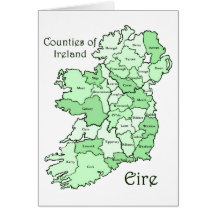 Comtés de carte de l'Irlande