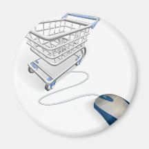 Concept en ligne d'achats d'Internet Aimants