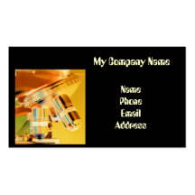 Concept puissant de recherches de microscope cartes de visite professionnelles
