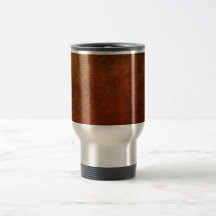 Concepteur chic de cuir véritable mug à café