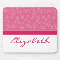 Concepteur simplement élégant Fuschia fait sur com tapis de souris