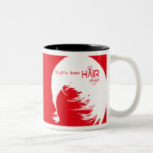 Conception 1 de cheveux - tasse, tasse