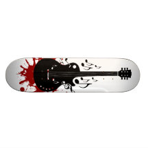 Conception abstraite de planche à roulettes de gui