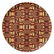 Conception abstraite Tribal-Assaisonnée Assiettes Pour Soirée