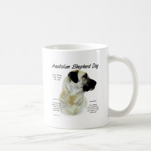 Conception anatolienne d'histoire de chien de berg tasse à café