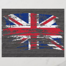 Conception anglaise fraîche de drapeau prospectus personnalisés
