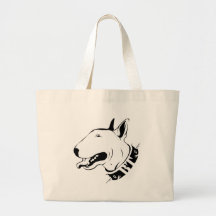 Conception artistique de race de chien de bull-ter sac fourre-tout