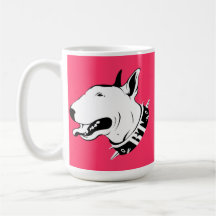 Conception artistique de race de chien de bull-ter mug