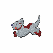 Conception brodée par chien
