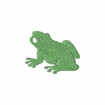 Conception brodée par grenouille sweatshirts