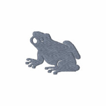 Conception brodée par grenouille polo brodé