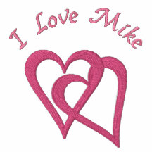 Conception brodée par rose de Valentine d'amour de Polos Avec Broderie