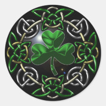 Conception celtique de noeud du jour de St Patrick Autocollants