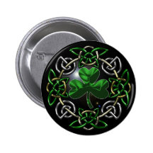 Conception celtique de noeud du jour de St Patrick Badge Avec Épingle