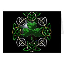 Conception celtique de noeud du jour de St Patrick Cartes De Vœux