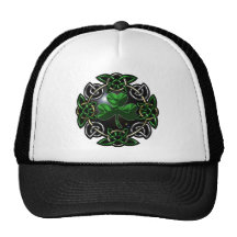 Conception celtique de noeud du jour de St Patrick Casquettes De Camionneur