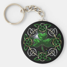 Conception celtique de noeud du jour de St Patrick Porte-clés
