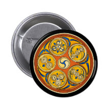 Conception celtique de spirale de Lughnasadh de go Badge