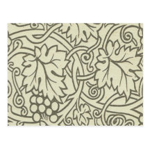 Conception chic de Nouveau d'art de vigne de motif Carte Postale