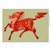 Conception chinoise *Mythical de dragon de Beast* Carte De Vœux