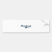 Conception classique de Branford le Connecticut Autocollant Pour Voiture