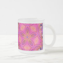 Conception colorée de fleur de kaléidoscope de fra mug à café