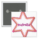 Conception colorée d'étoile de David pour le bat m Badges