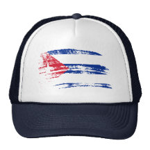 Conception cubaine fraîche de drapeau casquettes