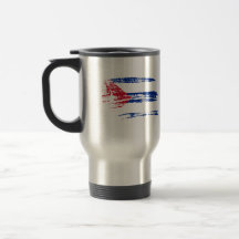 Conception cubaine fraîche de drapeau tasses