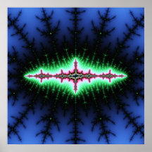 Conception d'abrégé sur fractale d'UFO Poster