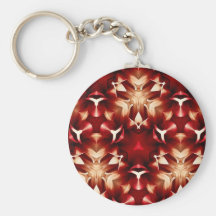 Conception d'abrégé sur rouge et blanc porte-clefs