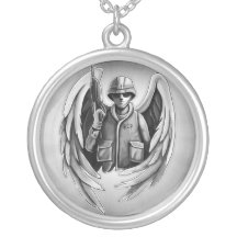 Conception d'ange de soldat colliers