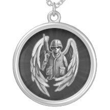 Conception d'ange de soldat pendentifs