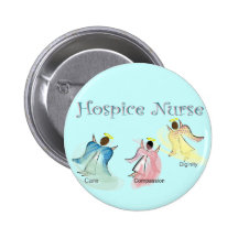 Conception d'anges de l'infirmière 3 d'hospice badges