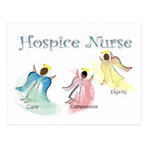 Conception d'anges de l'infirmière 3 d'hospice cartes postales