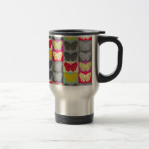 Conception d'art de bruit de papillon - 4 tasse