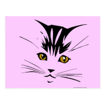 Conception d'art de chat carte postale