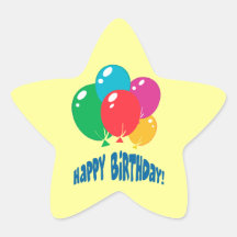 conception de ballons de joyeux anniversaire adhésif