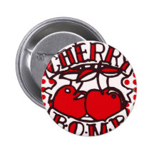 Conception de bombe de cerise pin's avec agrafe