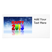 Conception de bonne année cartes de vœux avec photo