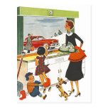 Conception de carte postale de carte de recette po