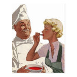 Conception de carte postale de carte de recette po