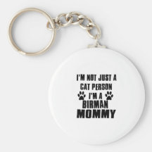 Conception de chat de Birman Porte-clefs