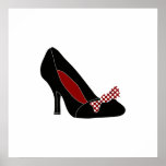 Conception de chaussure d'affiche de mode posters