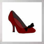 Conception de chaussure d'affiche de mode posters